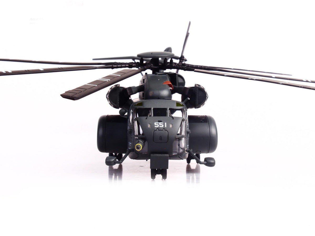 Sikorsky MH-53E Sea Dragon Helicopter "United States Navy Vanguard Tail Number 551" Dark Gray 1/72 Diecast Model by Panzerkampf LuxuryLifeWay Online Store