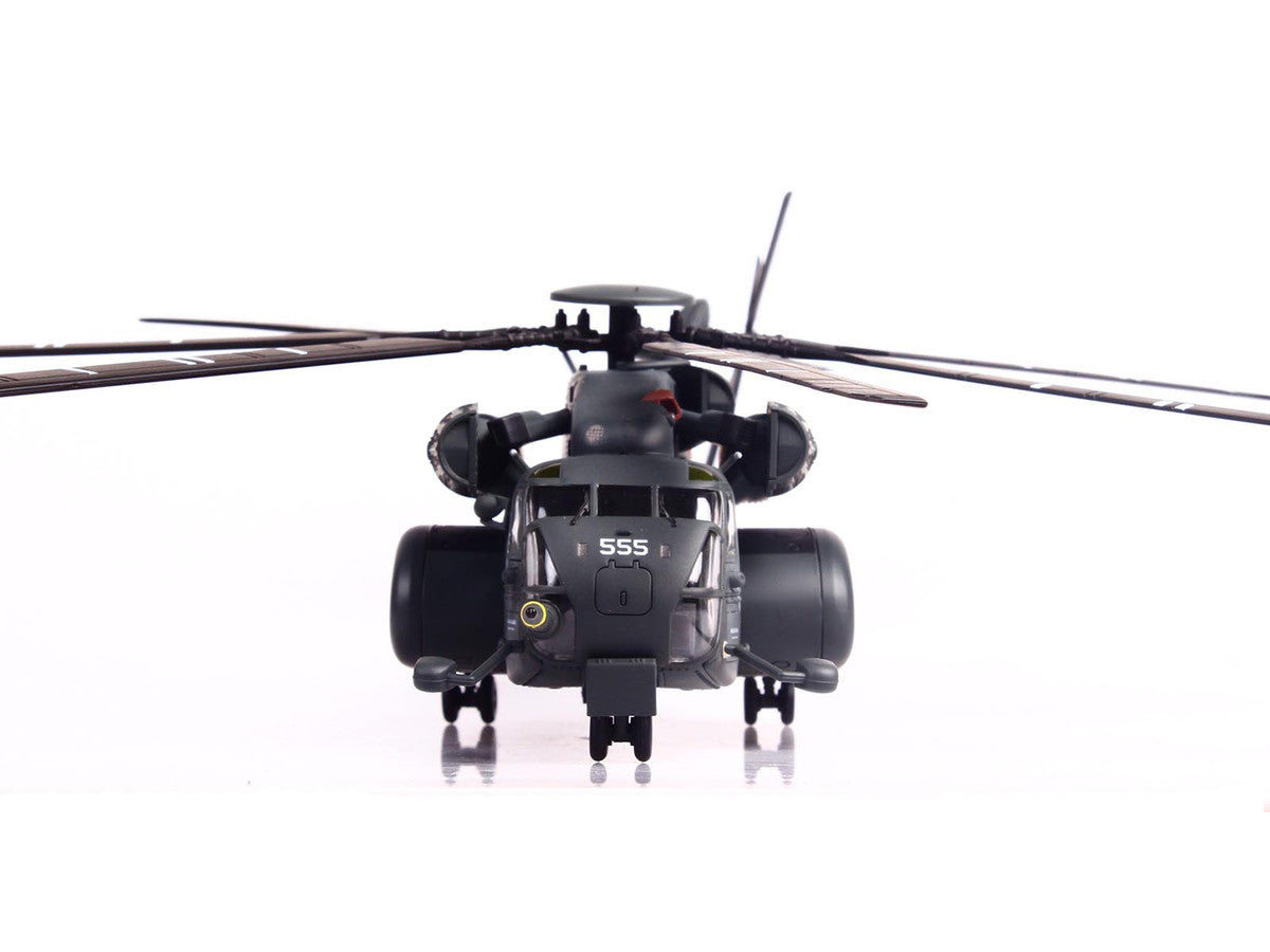 Sikorsky MH-53E Sea Dragon Helicopter "United States Navy Vanguard Tail Number 555" Dark Gray 1/72 Diecast Model by Panzerkampf LuxuryLifeWay Online Store