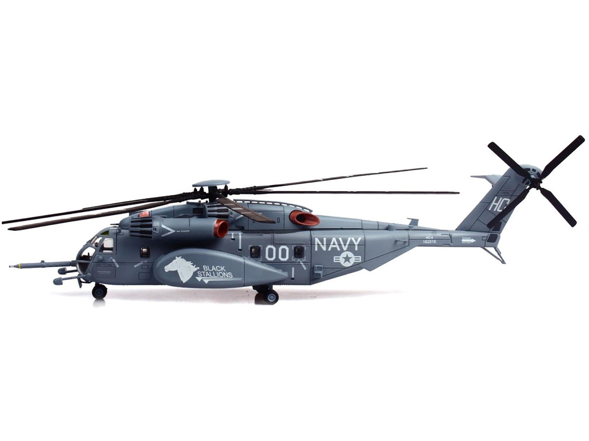 Sikorsky MH-53E Sea Dragon Helicopter "United States Navy Black Stallions Tail Number 00" Light Gray 1/72 Diecast Model by Panzerkampf LuxuryLifeWay Online Store