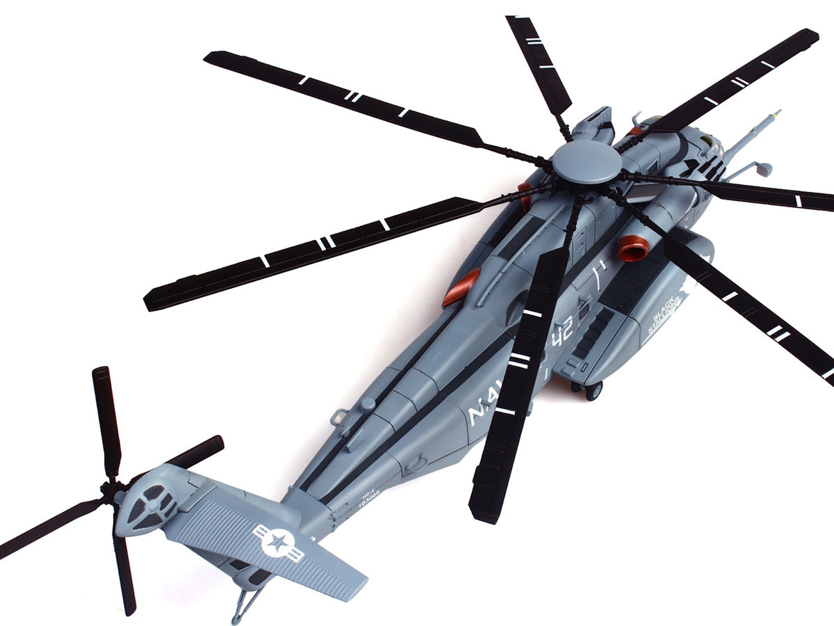 Sikorsky MH-53E Sea Dragon Helicopter "United States Navy Black Stallions Tail Number 42" Light Gray 1/72 Diecast Model by Panzerkampf LuxuryLifeWay Online Store