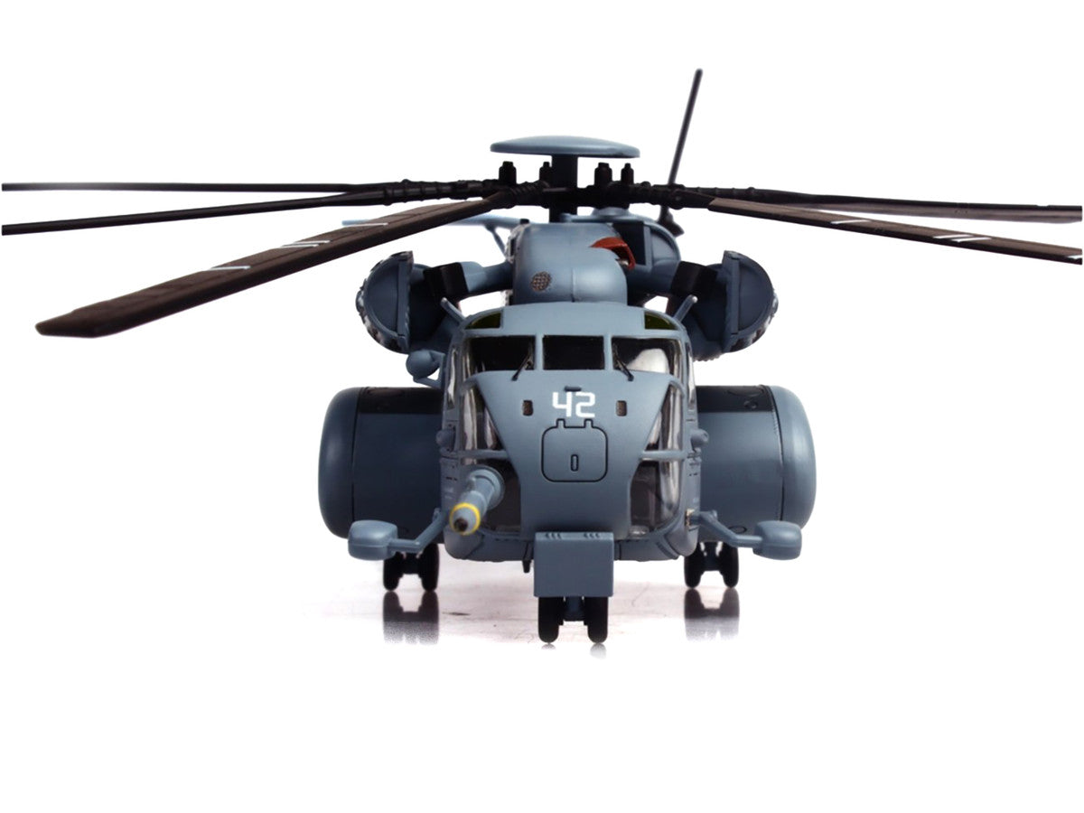 Sikorsky MH-53E Sea Dragon Helicopter "United States Navy Black Stallions Tail Number 42" Light Gray 1/72 Diecast Model by Panzerkampf LuxuryLifeWay Online Store