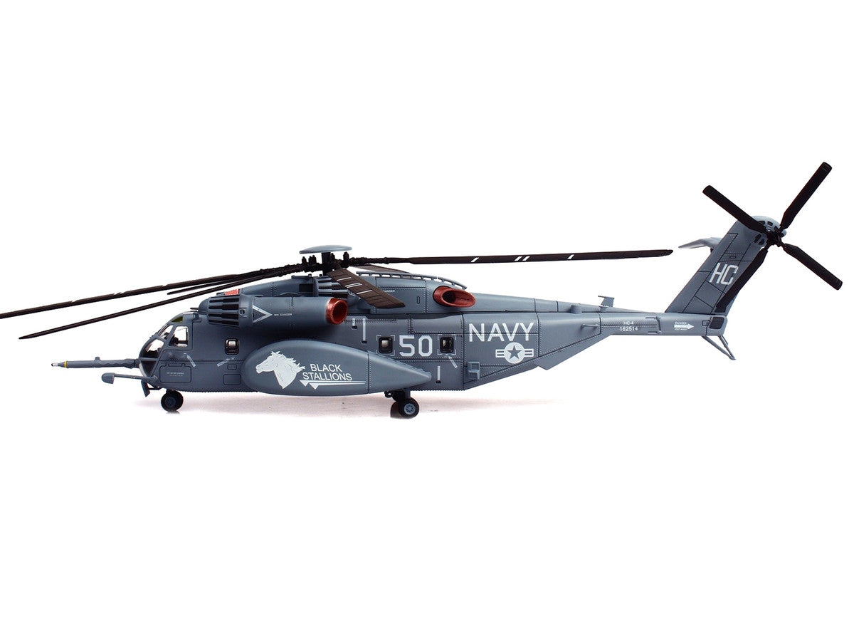 Sikorsky MH-53E Sea Dragon Helicopter "United States Navy Black Stallions Tail Number 50" Light Gray 1/72 Diecast Model by Panzerkampf LuxuryLifeWay Online Store
