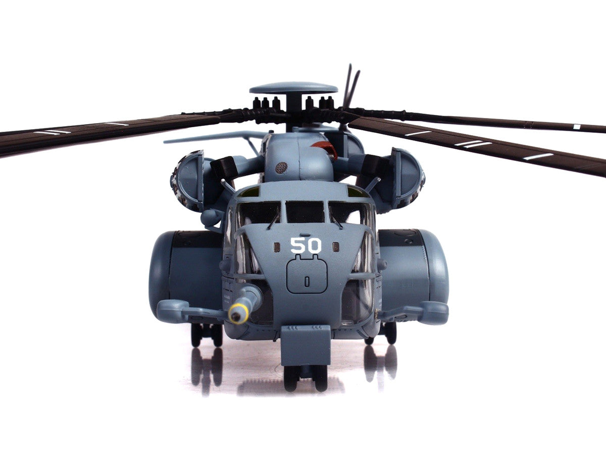 Sikorsky MH-53E Sea Dragon Helicopter "United States Navy Black Stallions Tail Number 50" Light Gray 1/72 Diecast Model by Panzerkampf LuxuryLifeWay Online Store