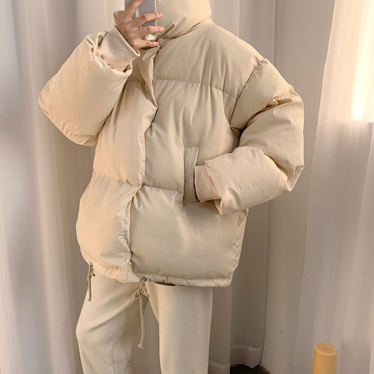 Standing Collar Single Breasted Cotton Jacket Male CJD