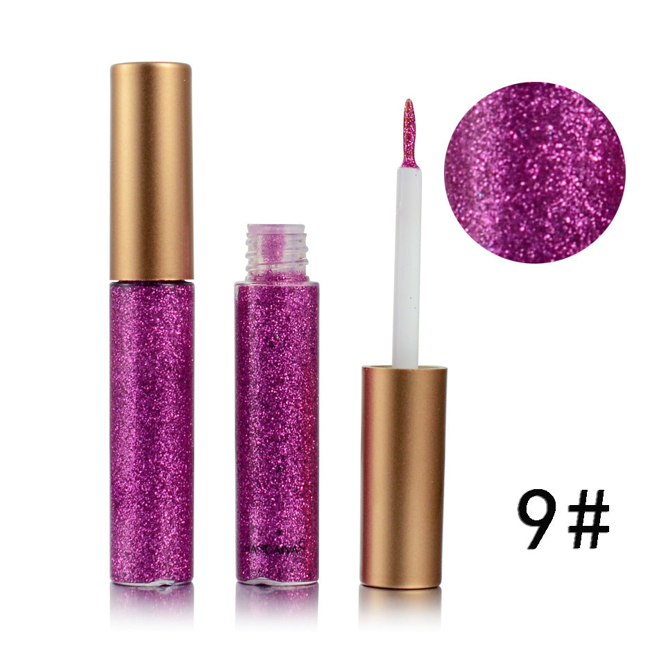 HANDAIYAN Brand 1 Pcs Glitter Liquid Eyeliner Pen 10 Colors Metallic Shine Eye Shadow & Liner Combination Pencil Eyes Makeup LuxuryLifeWay Online Store
