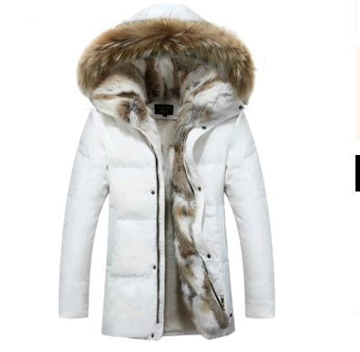 new down jacket men's long section Korean youth lovers men's winter large size coat thickening LuxuryLifeWay Online Store