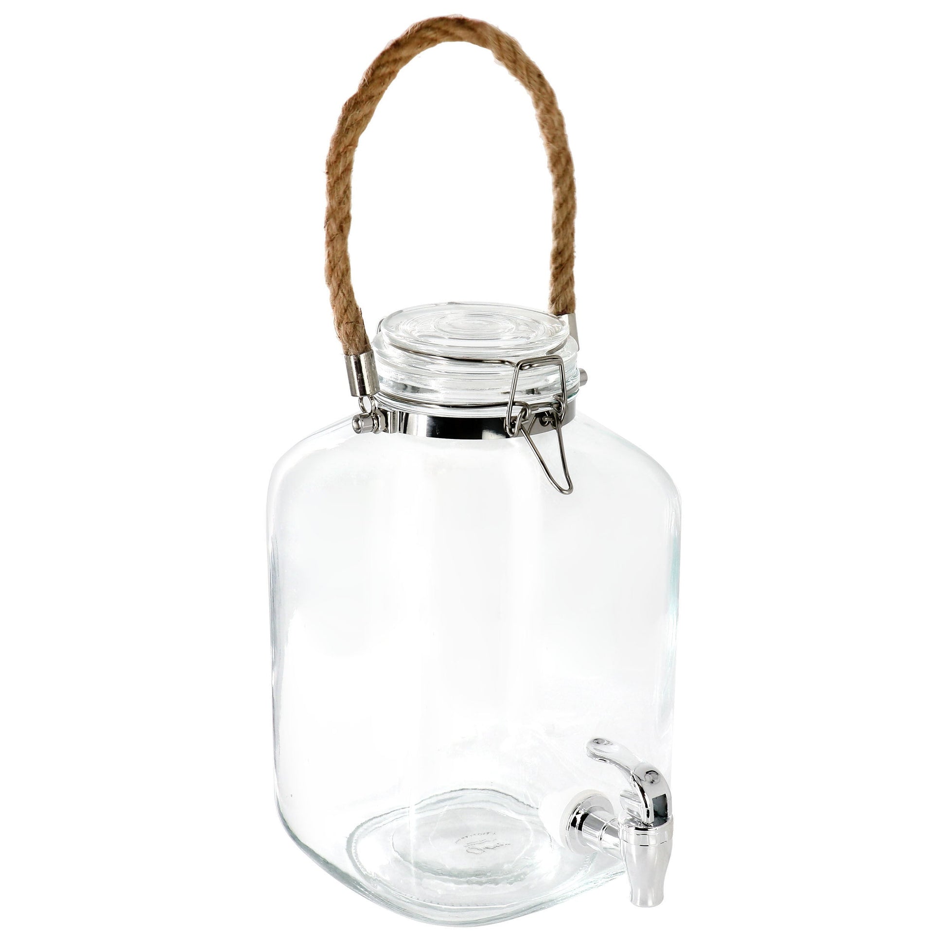 Gibson Home Ferris 1.3 Gallon Glass Beverage Dispenser with Rope Handle LuxuryLifeWay Online Store