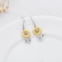 925 Sterling Silver Sunflower Dangle Earrings for Women Girls Teen LadyShow.Store