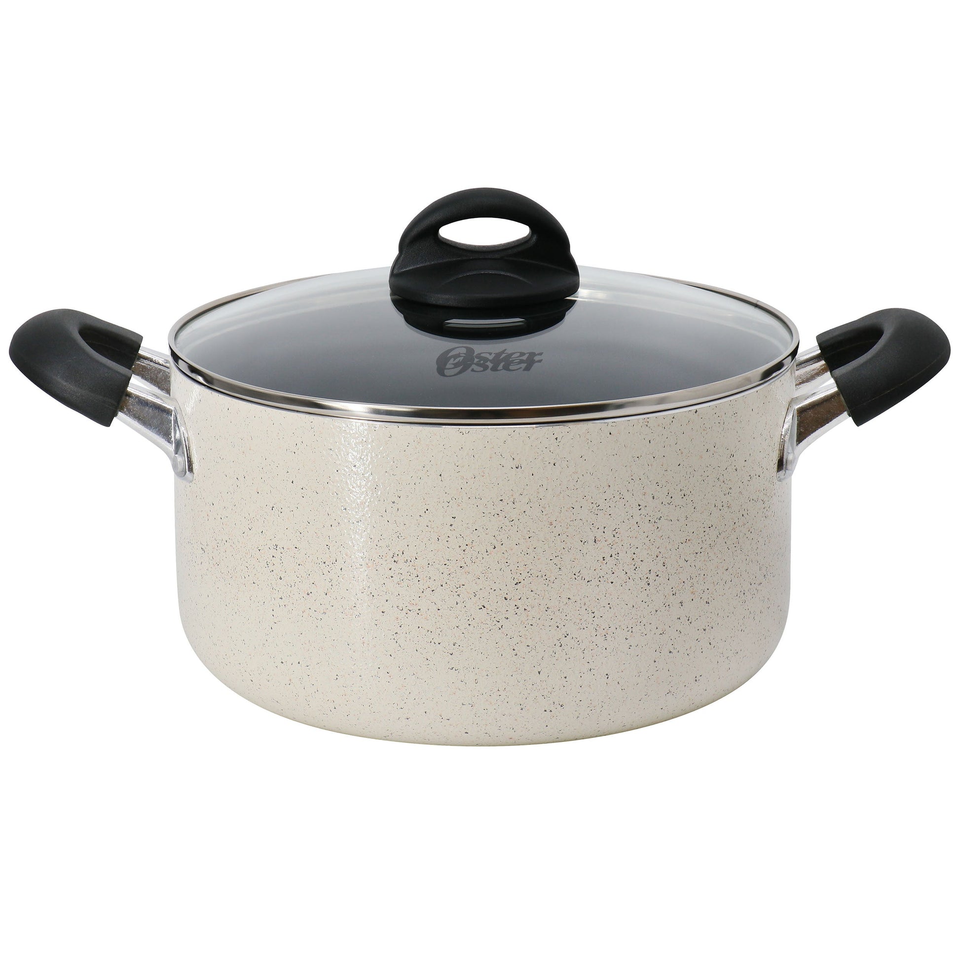 Oster Clairborne 6 Quart Aluminum Nonstick Dutch Oven with Lid in Sand LuxuryLifeWay Online Store