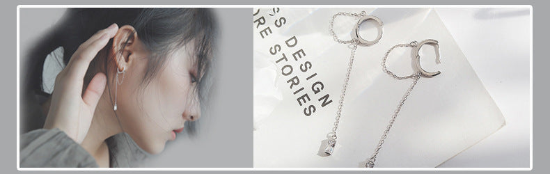 Single cross earring