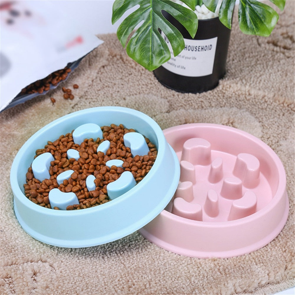 Pet Bowl Anti Choking Slow Feeding Puzzle Feeder Pets Fashion