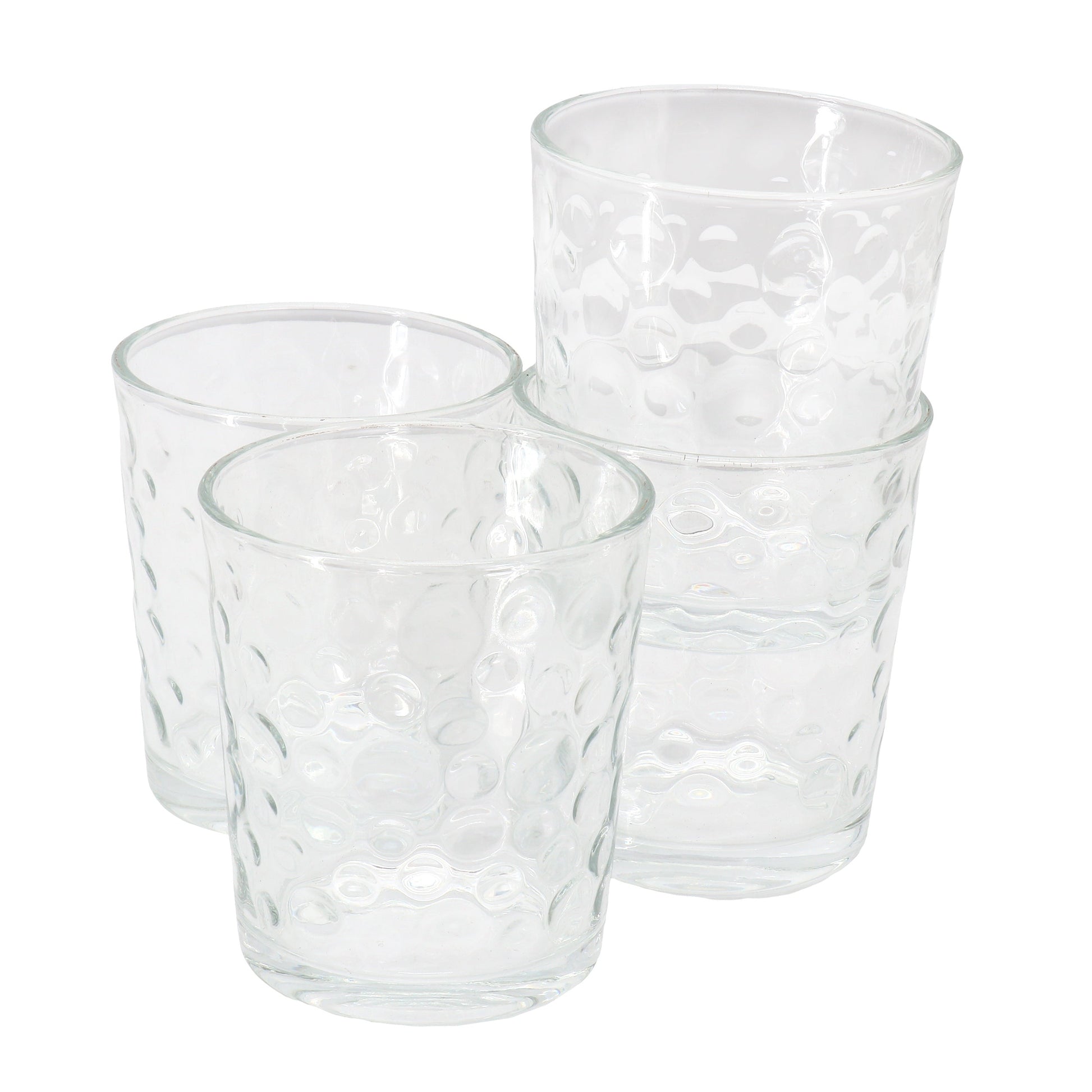 Gibson Home 4 Piece 13.5 Ounce Bubble Double Old-Fashioned Glassware Set LuxuryLifeWay Online Store