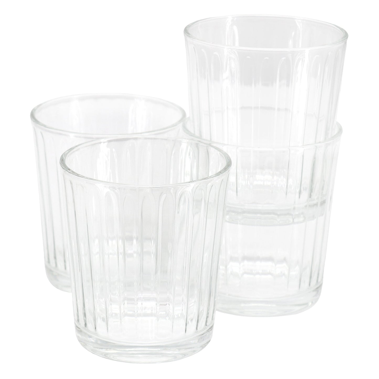 Gibson Home Moonstone 4 Piece 13.5 Ounce Double Old-Fashioned Glass Set LuxuryLifeWay Online Store
