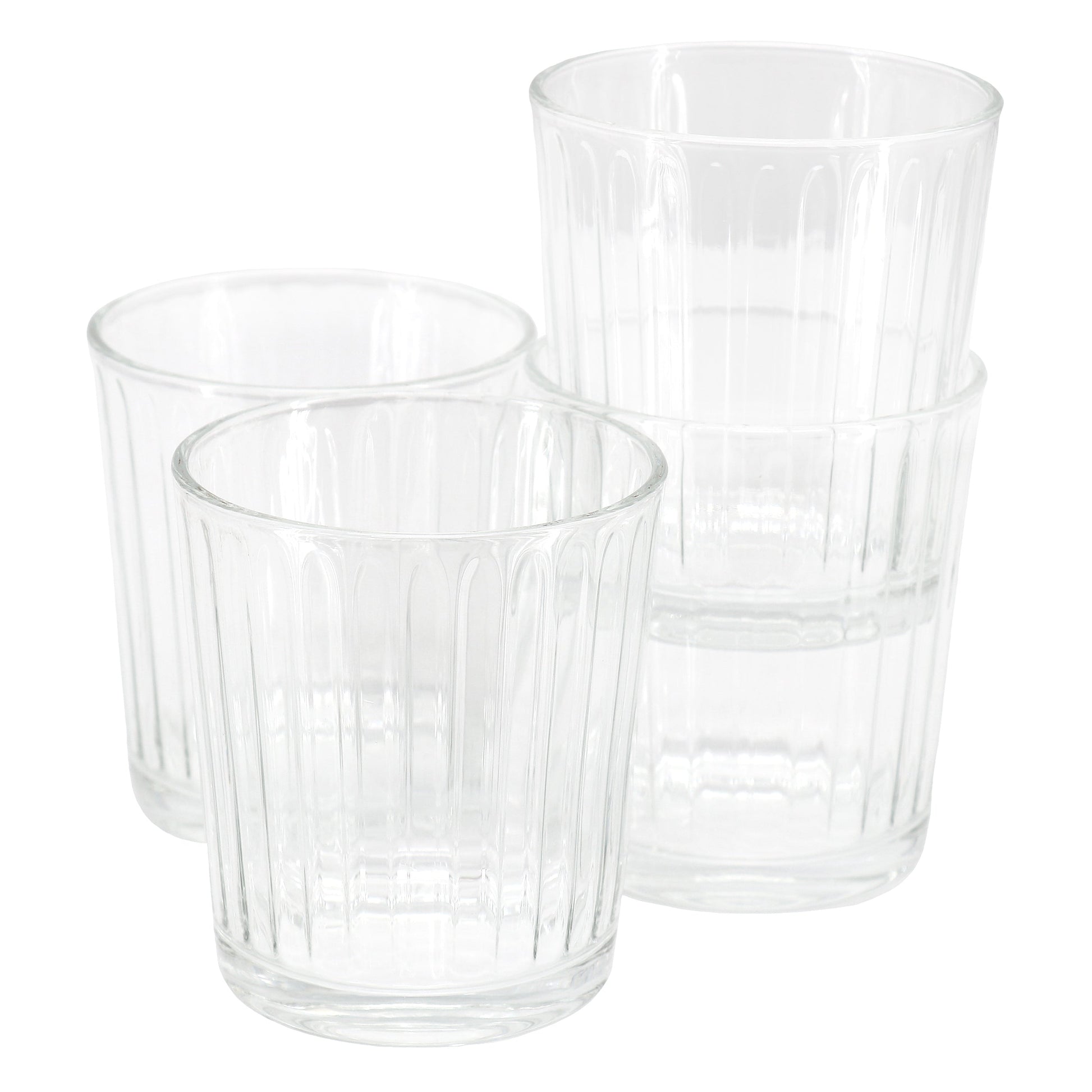 Gibson Home Moonstone 4 Piece 13.5 Ounce Double Old-Fashioned Glass Set LuxuryLifeWay Online Store