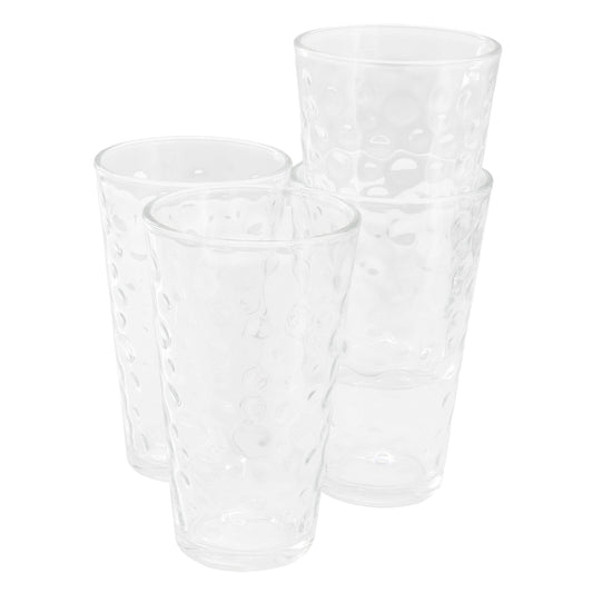 Gibson Home 4 Piece 16 Ounce Bubble Glass Tumbler Set LuxuryLifeWay Online Store