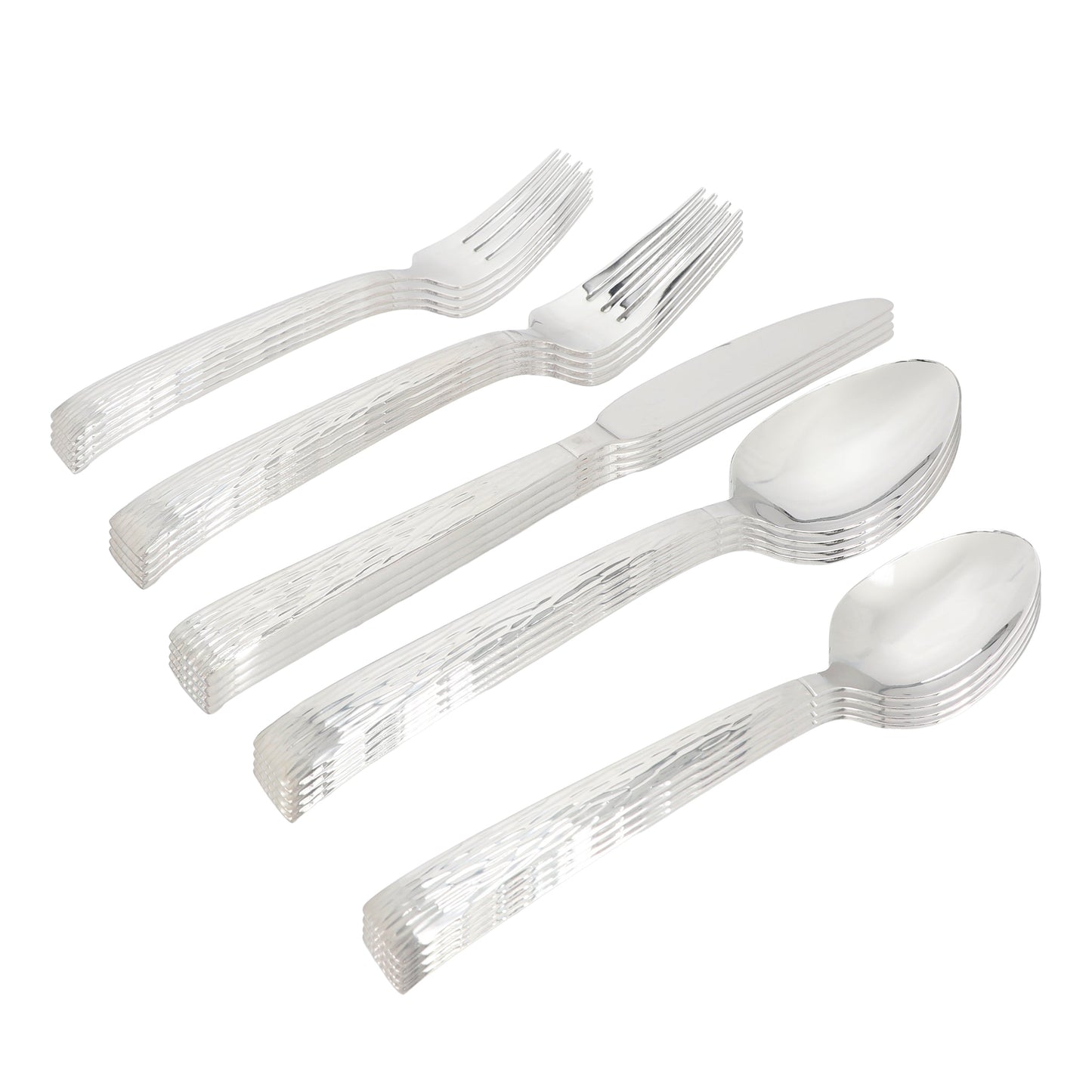 Gibson Home Cowper 20 Piece Stainless Steel Flatware Set in Silver LuxuryLifeWay Online Store
