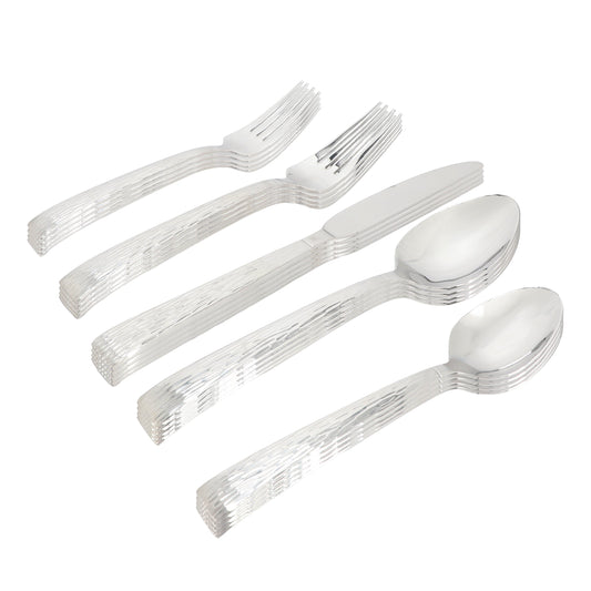 Gibson Home Cowper 20 Piece Stainless Steel Flatware Set in Silver LuxuryLifeWay Online Store
