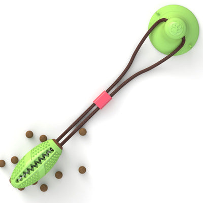 Dog Toys Silicon Suction Cup Tug Interactive Dog Ball Toy For Pet Chew Bite Tooth Cleaning Toothbrush Feeding Pet Supplies Pets Fashion