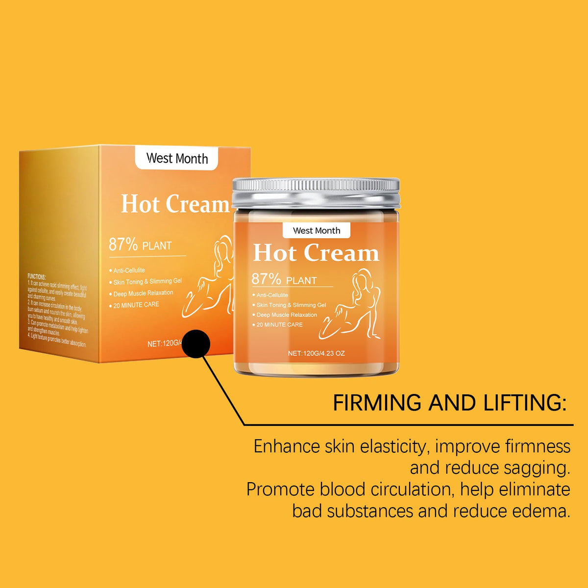 Fat-burning Firming Shaping Cream 120g Box Tri Light Beauty
