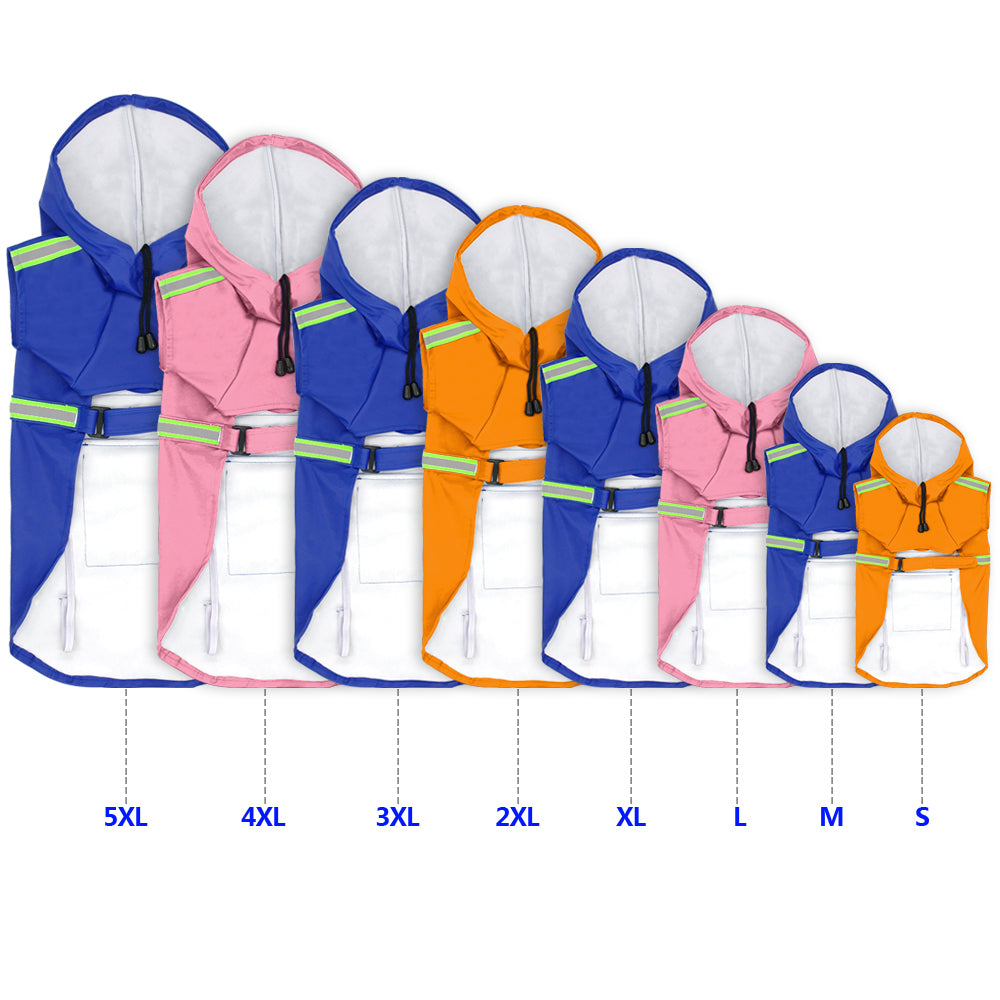 Waterproof Reflective Dog Raincoat Pets Fashion