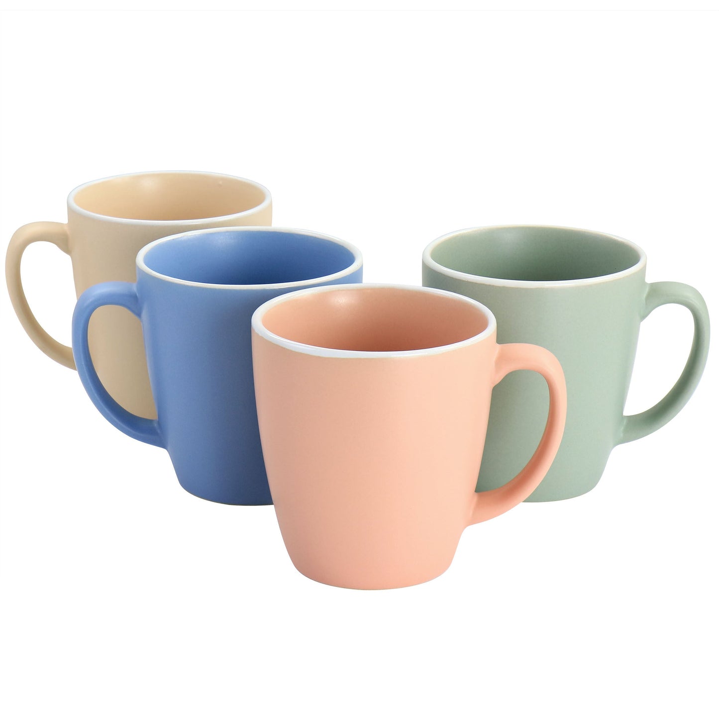 Spice by Tia Mowry 4 Piece 17.5oz Stoneware Mug Set in Matte Assorted Colors LuxuryLifeWay Online Store