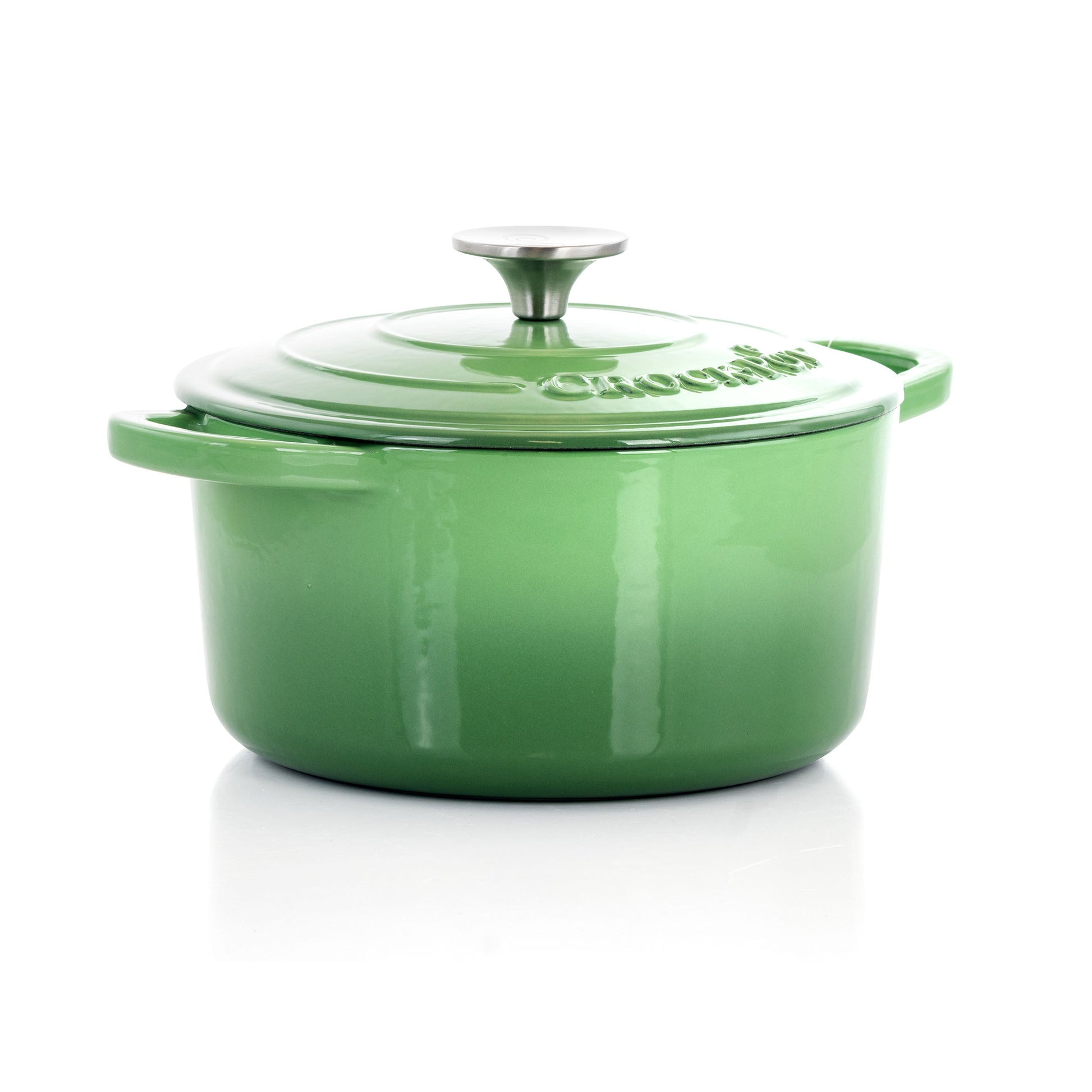 Crock-Pot Artisan 2 Piece 3 Quarts Enameled Cast Iron Dutch Oven in Pistachio Green LuxuryLifeWay Online Store