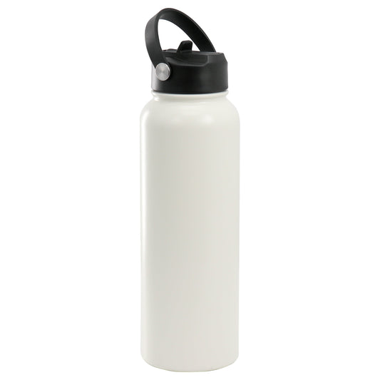 Gibson Home Marina 38oz Stainless Steel Thermal Bottle with Lid in Cream LuxuryLifeWay Online Store