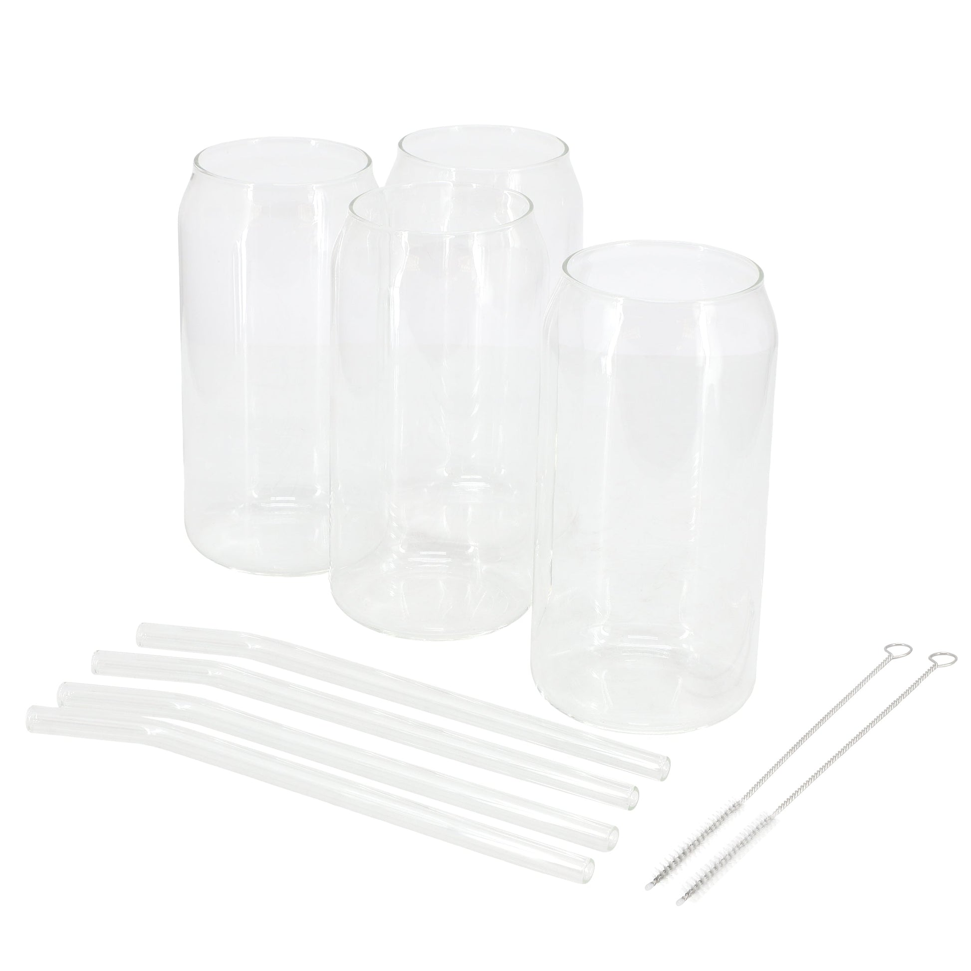 Gibson Home Zadie 10 Piece Glass Tumbler and Straw Set in Clear LuxuryLifeWay Online Store