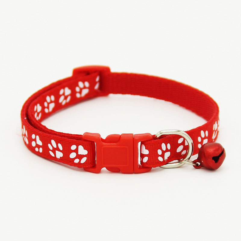 The pet cat wears a bell collar Pets Fashion