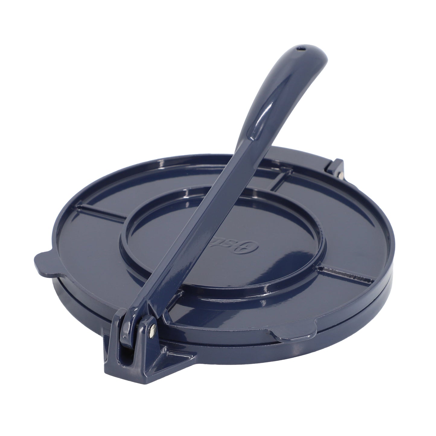 Oster Ravello 8 Inch Cast Aluminum Round Tortilla Press in Blue LuxuryLifeWay Online Store