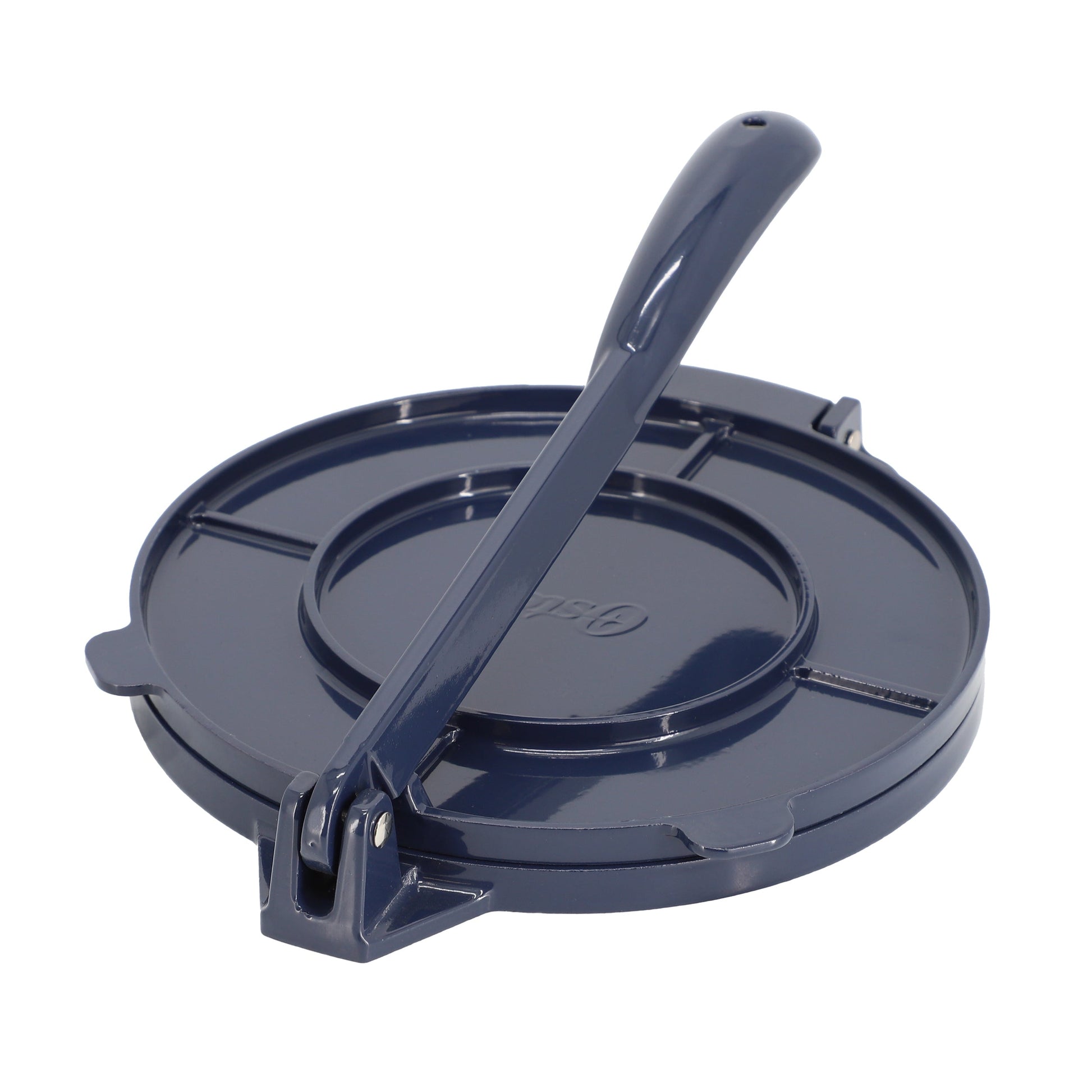 Oster Ravello 8 Inch Cast Aluminum Round Tortilla Press in Blue LuxuryLifeWay Online Store