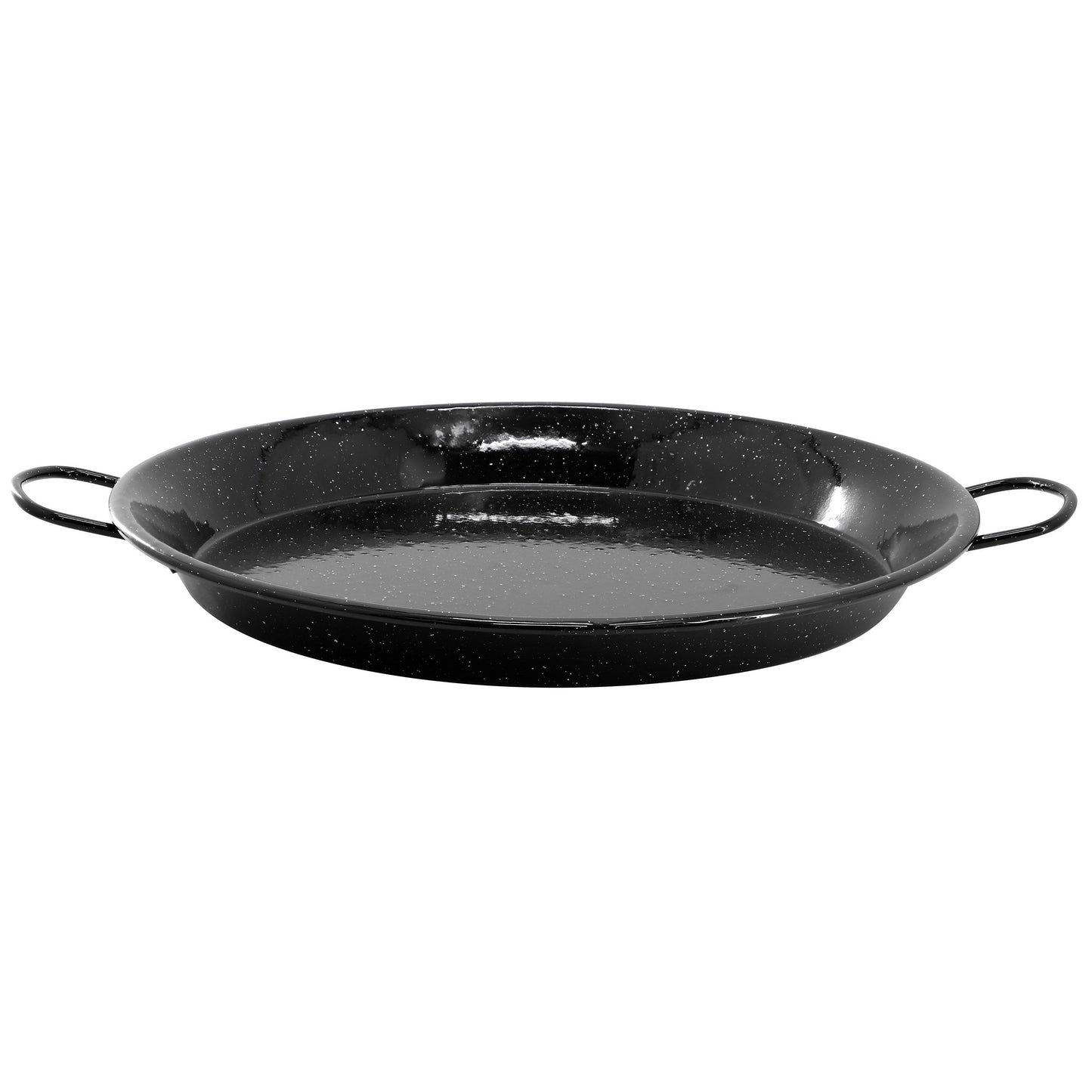 Oster Castillo 11 Inch Enameled Steel Paella Pan in Speckled Black LuxuryLifeWay Online Store