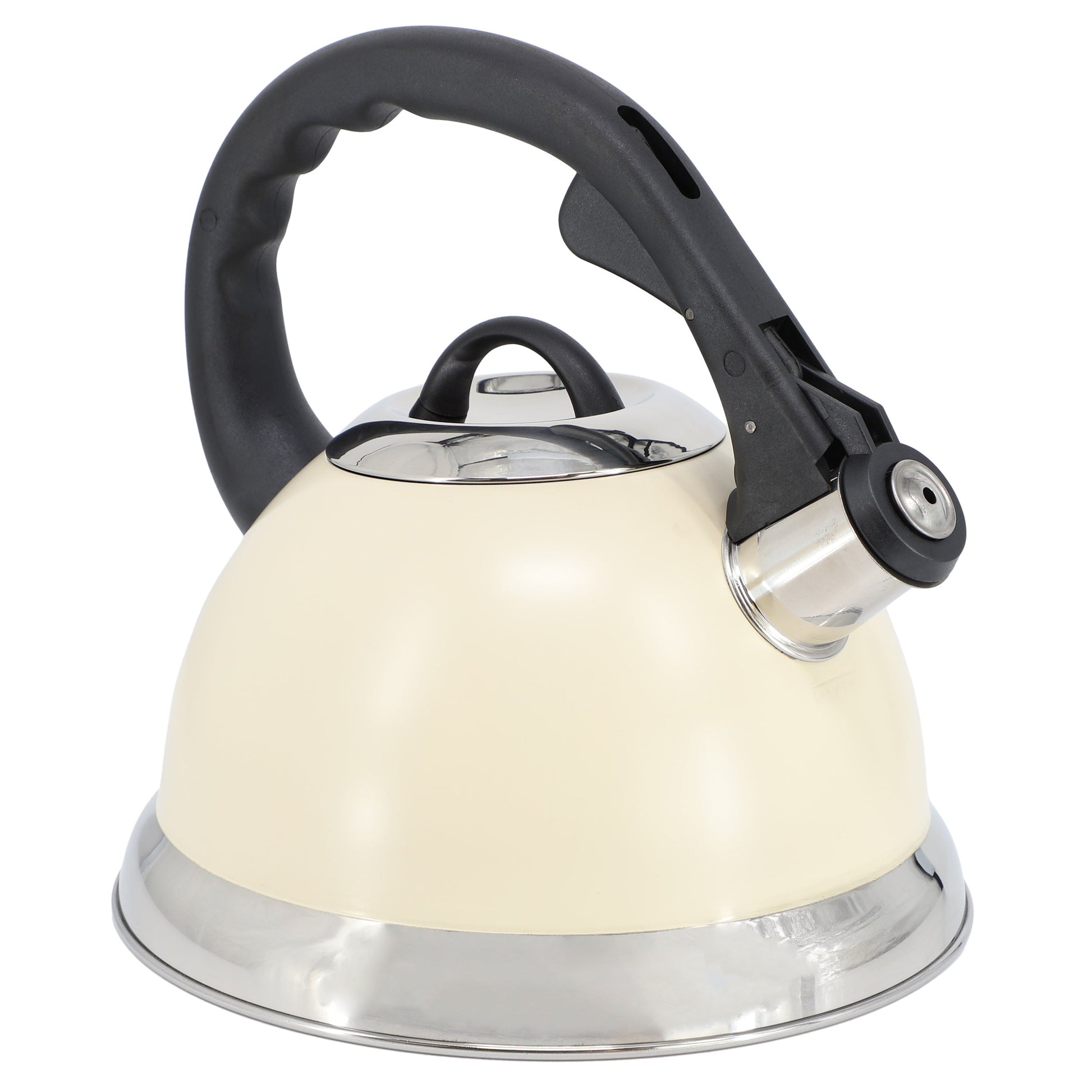 Mr. Coffee Clarefield 2.4 Quart Stainless Steel Whistling Tea Kettle in White LuxuryLifeWay Online Store