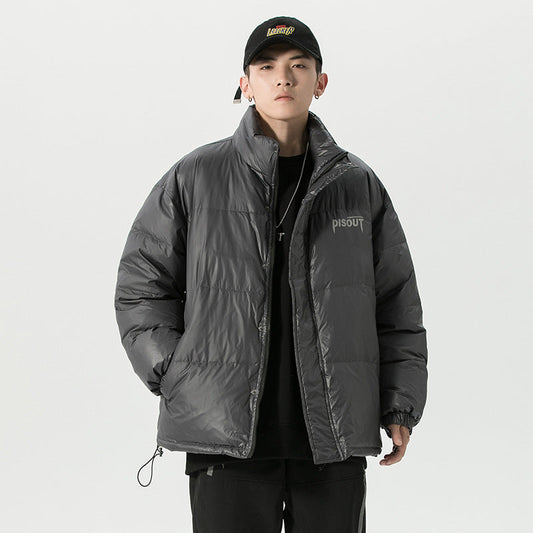 Plain letter down jacket Best YouTube Store