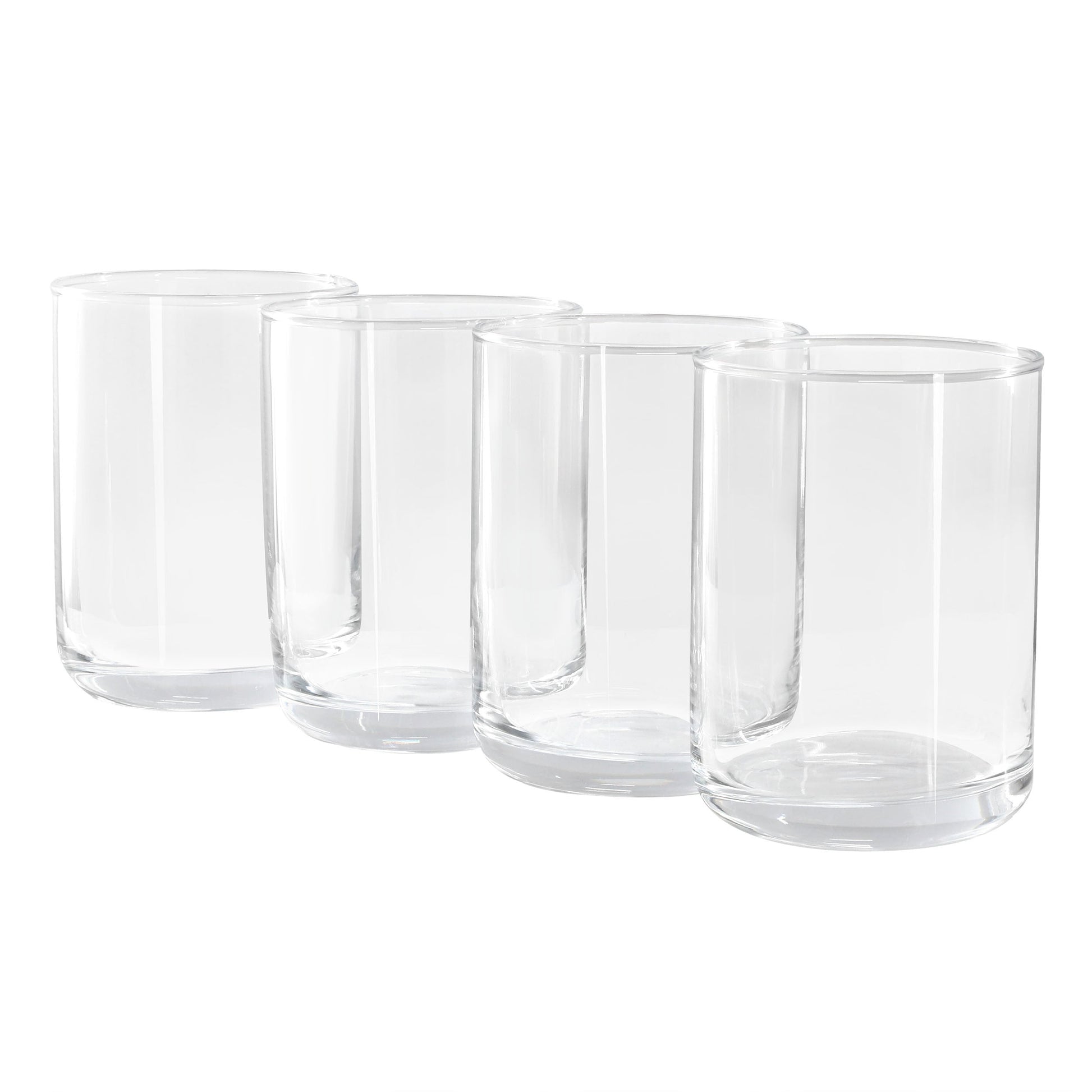 Gibson Home Emory 4 Piece 15 Ounce Double Old Fashioned Clear Glass Set LuxuryLifeWay Online Store