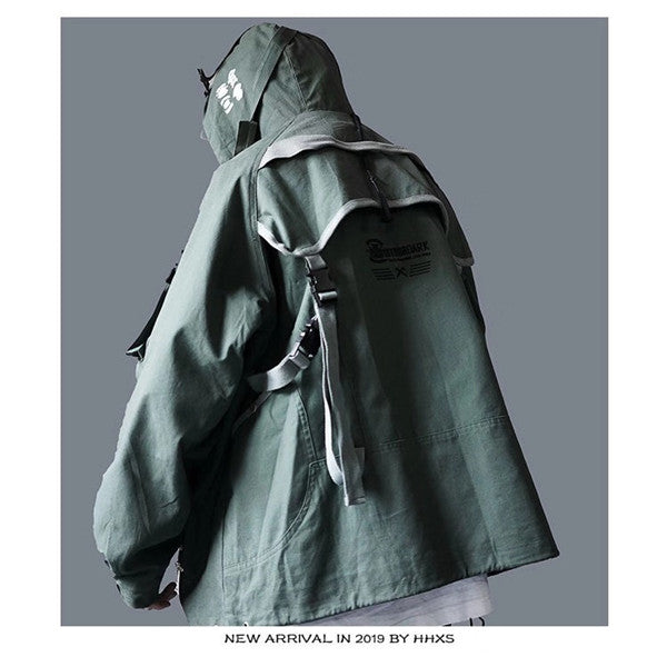Multi-pocket vintage jacket Best YouTube Store