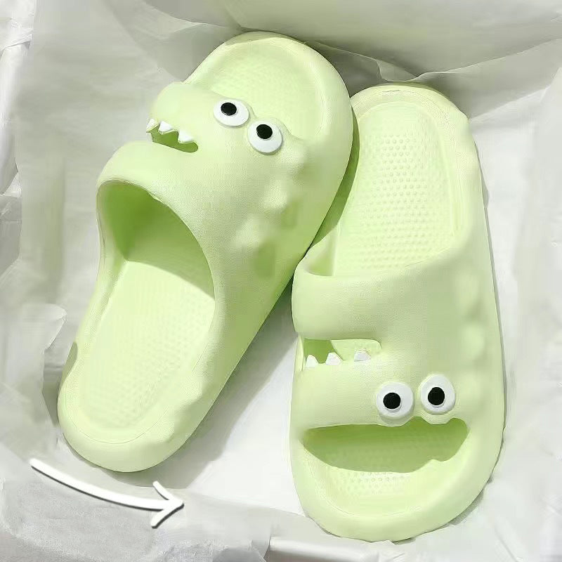 Cute Cartoon Slippers For Women Men Indoor And Outdoor Non-slip Thick Soles Floor Bathroom Slippers Fashion House Shoes