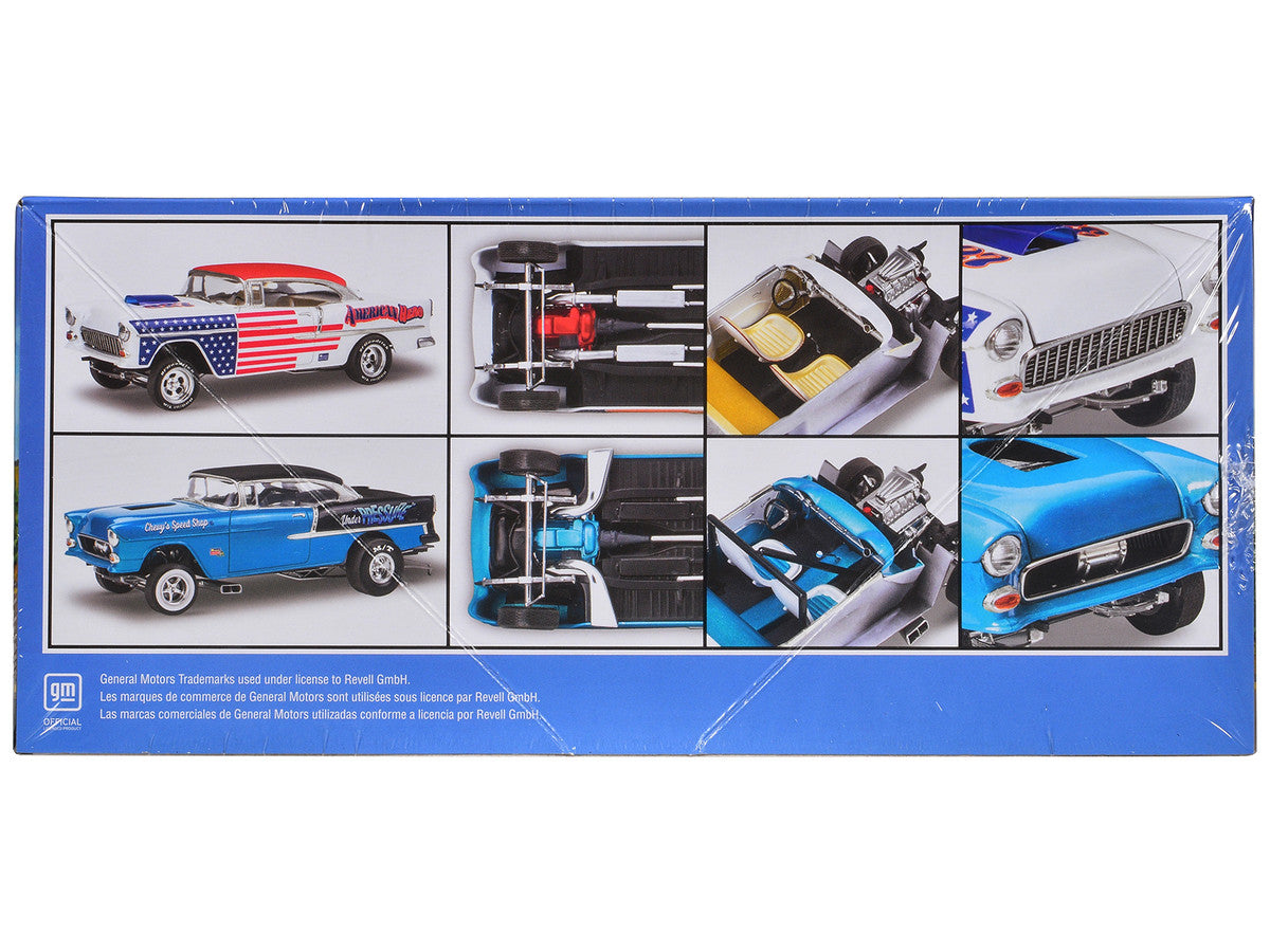 Level 4 Model Kit 1955 Chevrolet Bel Air Street Machine 2-in-1 Kit 1/24 Scale Model by Revell LuxuryLifeWay Online Store
