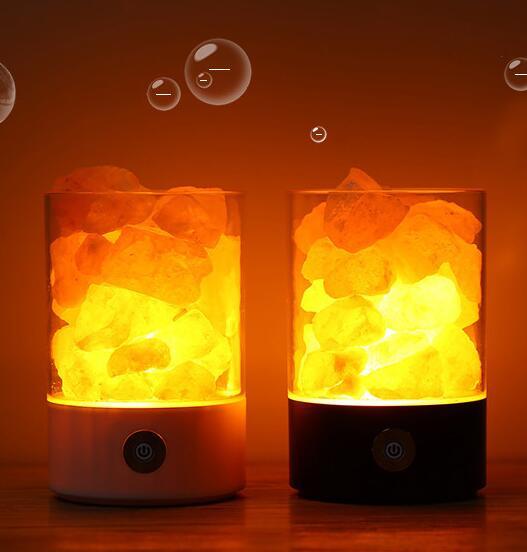 USB Himalayan Salt LED Lamp PearlNestDecor.com