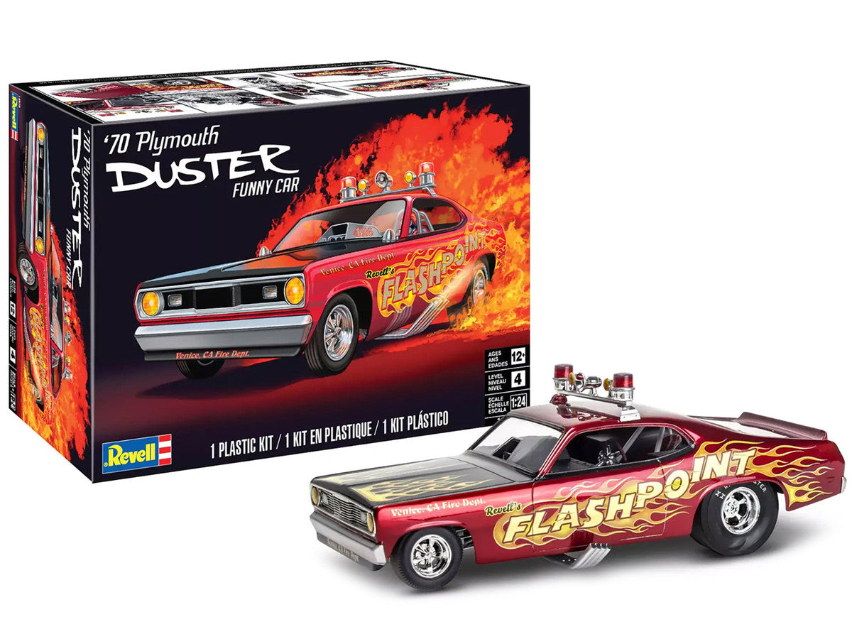 Level 4 Model Kit 1970 Plymouth Duster Funny Car 1/24 Scale Model by Revell LuxuryLifeWay Online Store