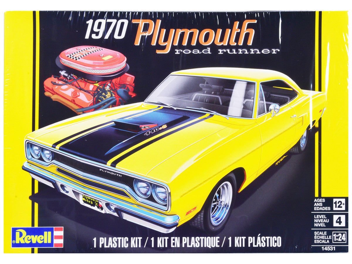 Level 4 Model Kit 1970 Plymouth Road Runner 1/24 Scale Model by Revell LuxuryLifeWay Online Store