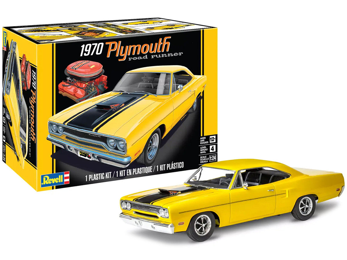 Level 4 Model Kit 1970 Plymouth Road Runner 1/24 Scale Model by Revell LuxuryLifeWay Online Store