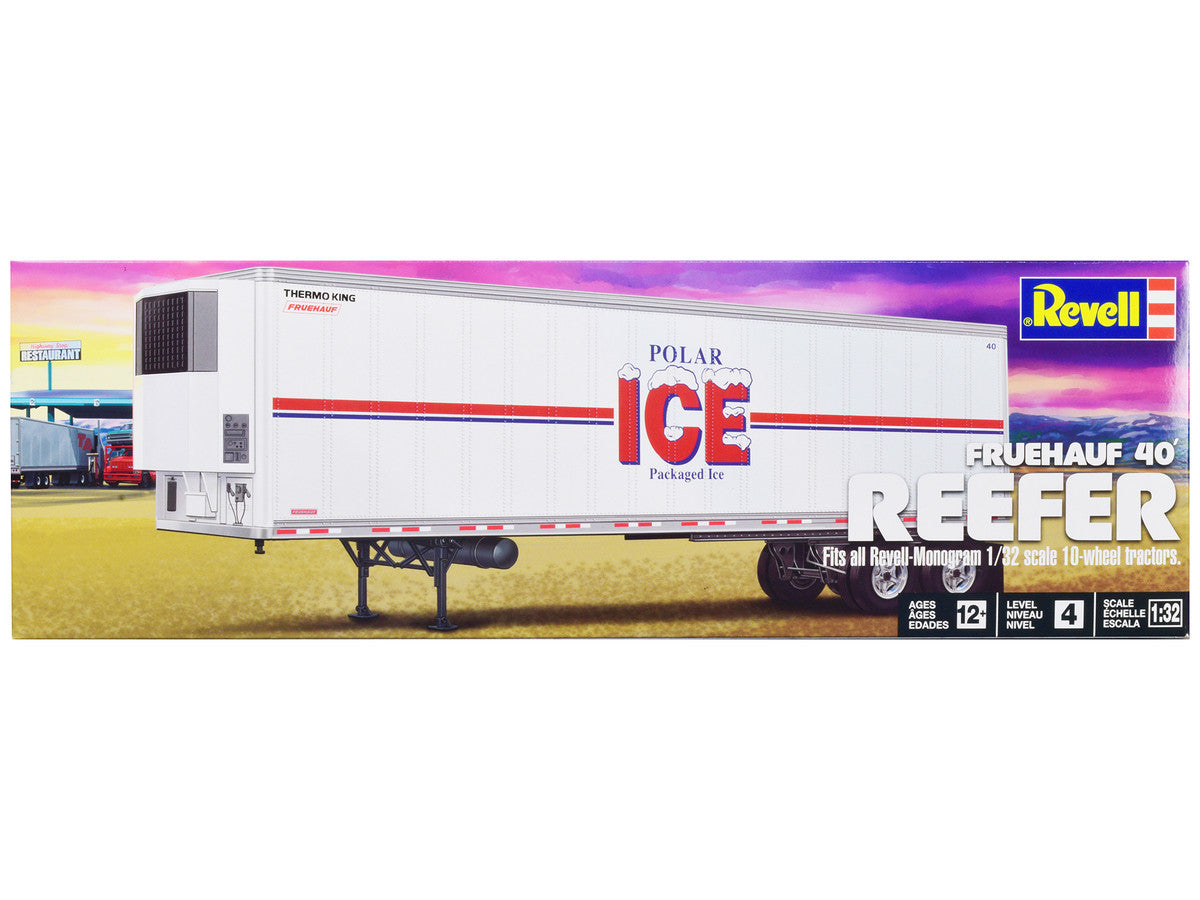 Level 4 Model Kit Fruehauf 40' Refrigerated Trailer "Polar ICE" 1/32 Scale Model by Revell LuxuryLifeWay Online Store