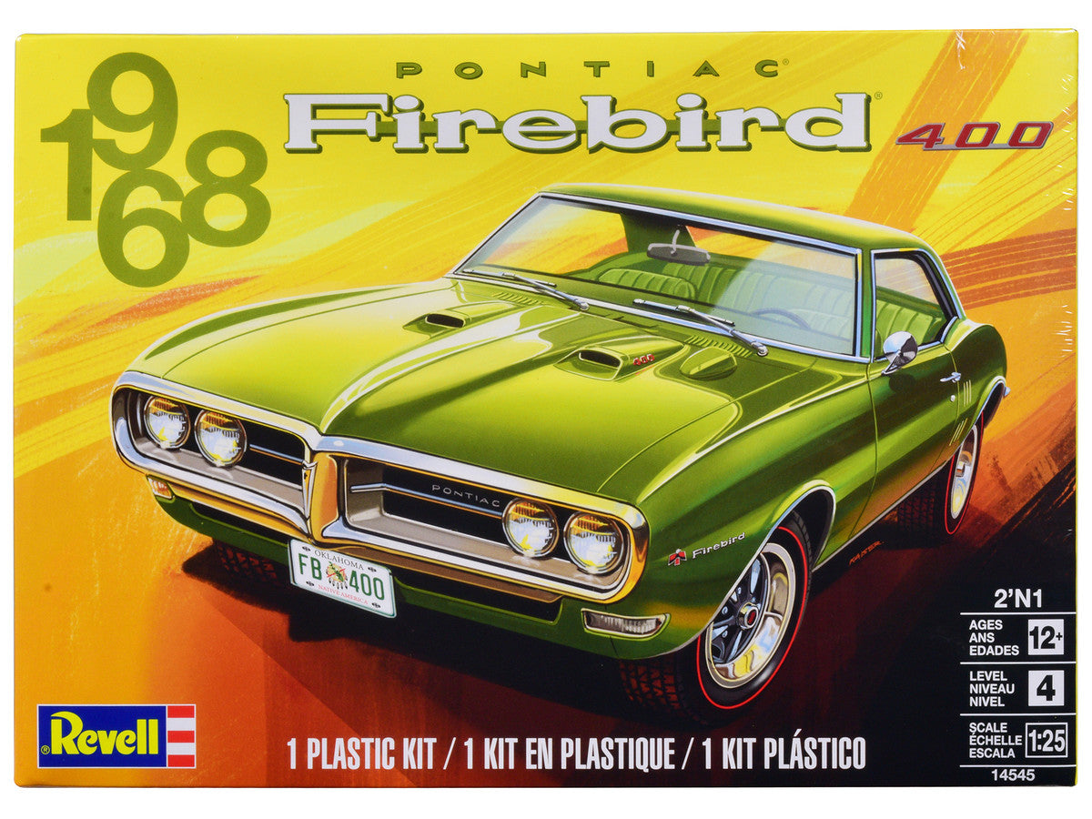 Level 4 Model Kit 1968 Pontiac Firebird 400 2-in-1 Kit 1/25 Scale Model by Revell LuxuryLifeWay Online Store