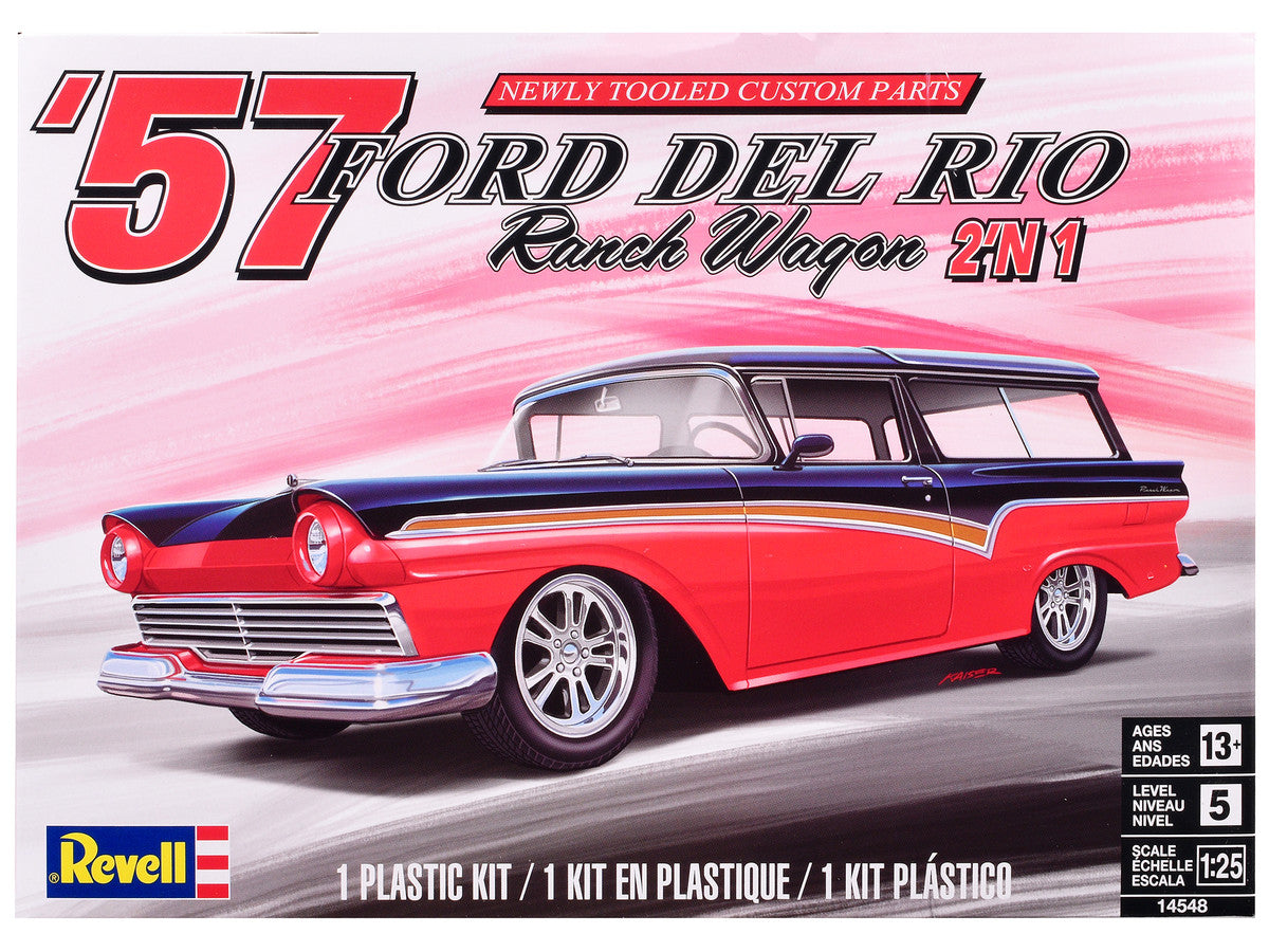 Level 5 Model Kit 1957 Ford Del Rio Ranch Wagon 2-in-1 Kit 1/25 Scale Model by Revell LuxuryLifeWay Online Store
