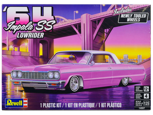 Level 4 Model Kit 1964 Chevrolet Impala SS Lowrider 1/25 Scale Model by Revell LuxuryLifeWay Online Store