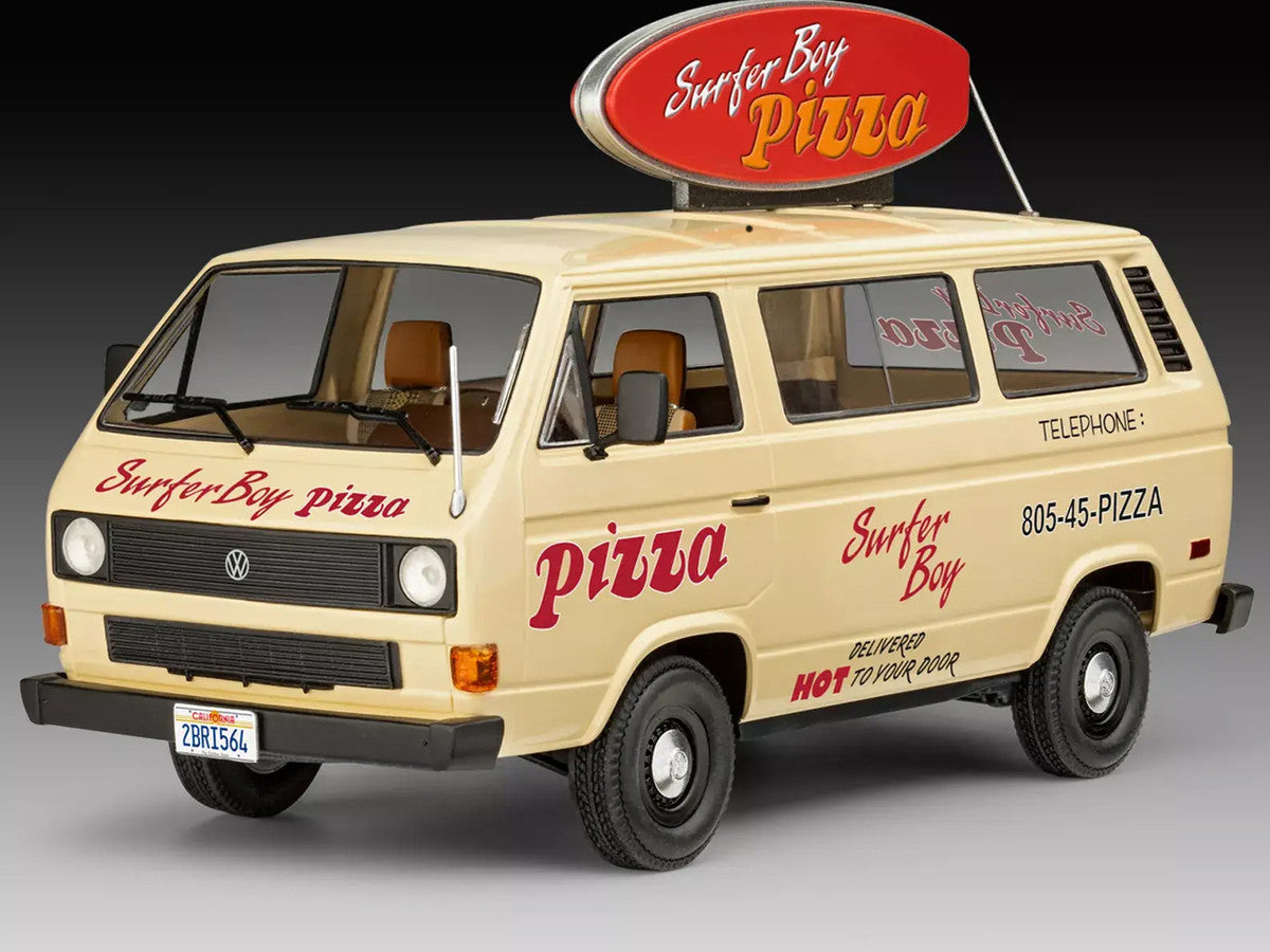 Level 3 Model Kit Argyle’s Volkswagen Vanagon "Surfer Boy Pizza" Van "Stranger Things" (2016-Current) TV Series 1/25 Scale Model by Revell LuxuryLifeWay Online Store