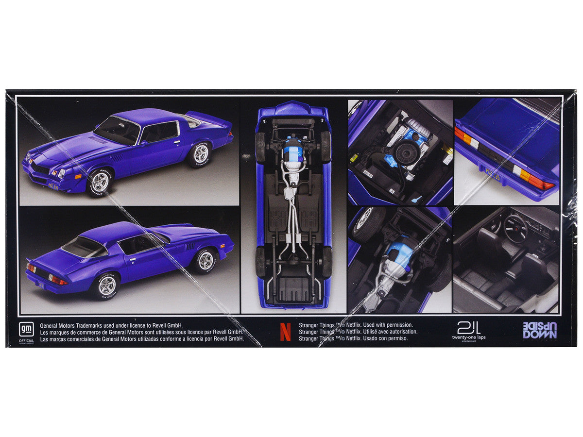 Level 4 Model Kit Billy Hargrove’s 1979 Chevrolet Camaro Z/28 "Stranger Things" (2016-Current) TV Series 1/24 Scale Model by Revell LuxuryLifeWay Online Store
