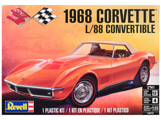 Level 4 Model Kit 1968 Chevrolet Corvette L/88 Convertible 2-in-1 1/25 Scale Model by Revell LuxuryLifeWay Online Store