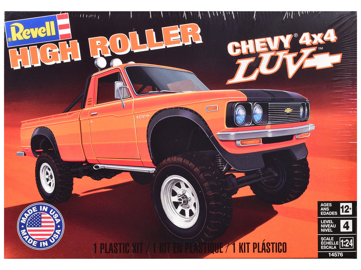 Level 4 Model Kit Chevrolet LUV 4x4 Pickup Truck "High Roller" 1/24 Scale Model by Revell LuxuryLifeWay Online Store